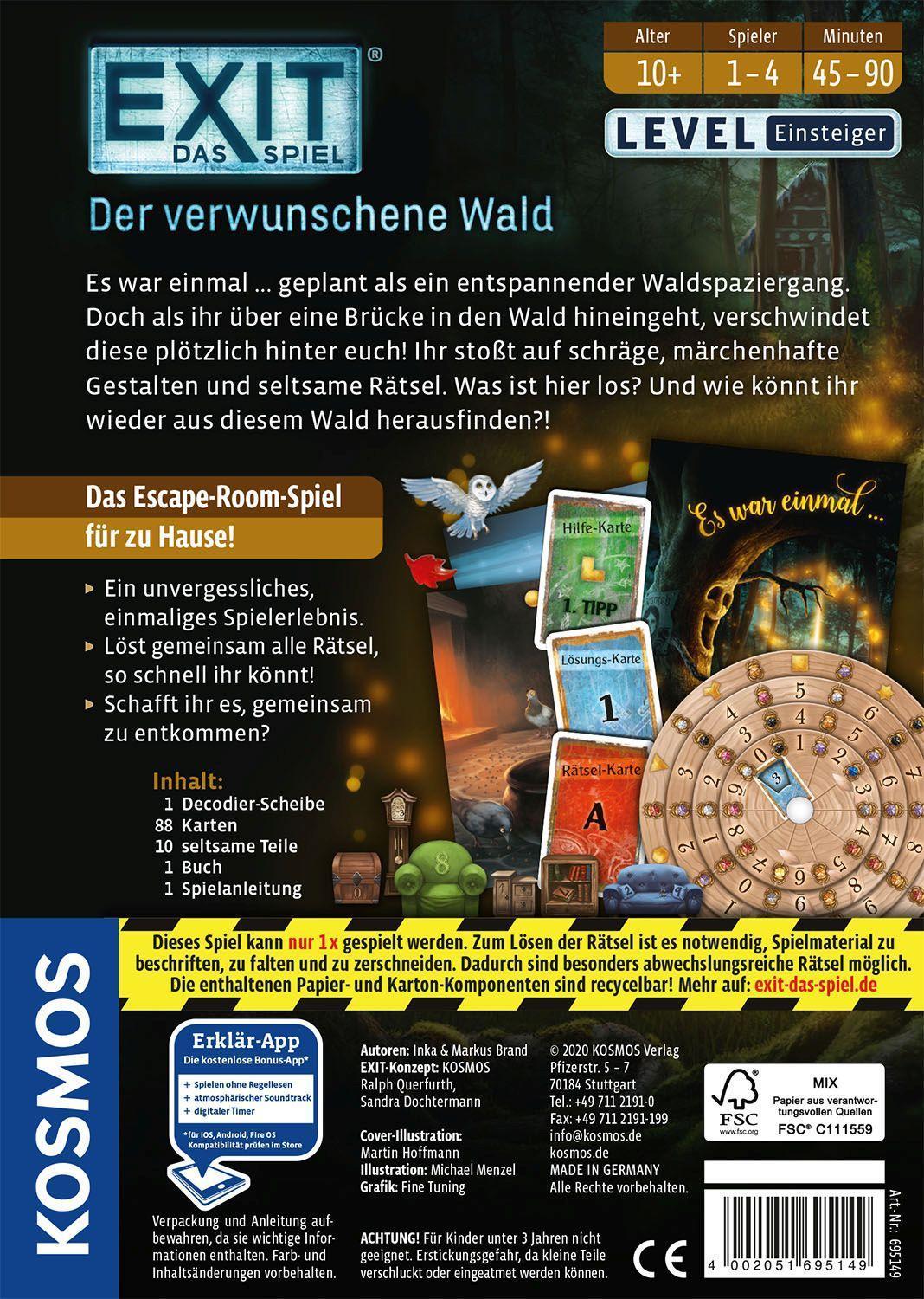 Gesellschaftsspiel EXIT Das Spiel – Der verwunschene Wald