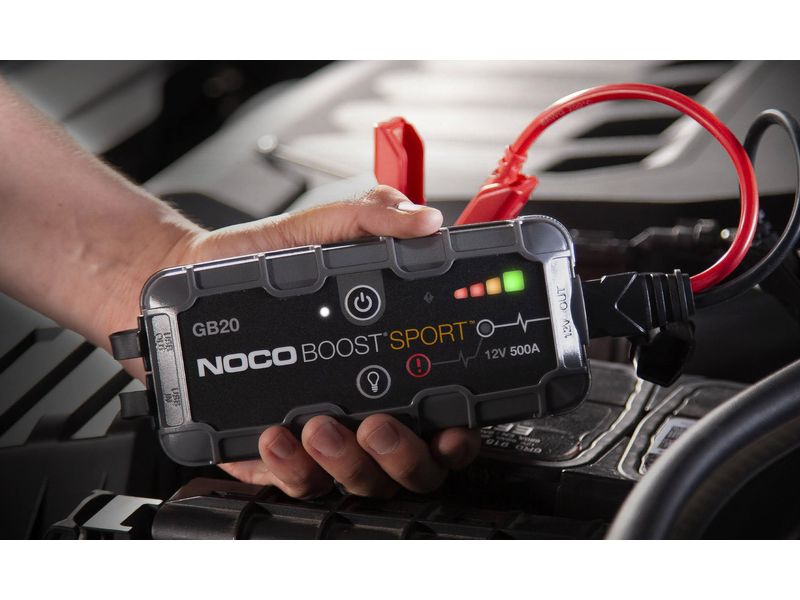 Noco Starterbatterie mit Ladefunktion GB20 12 V 500A Starterbooster und Powerbank, 12 V, 2'000 mAh