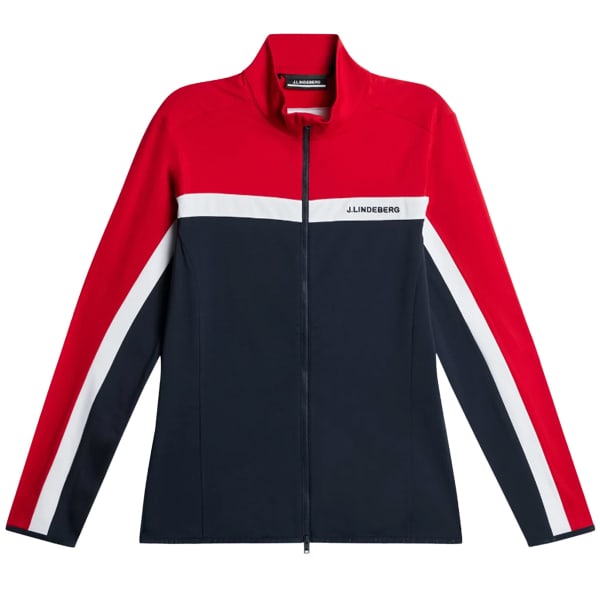 Veste polaire J.LINDEBERG JARVIS MID LAYER BARBADOS CHERRY