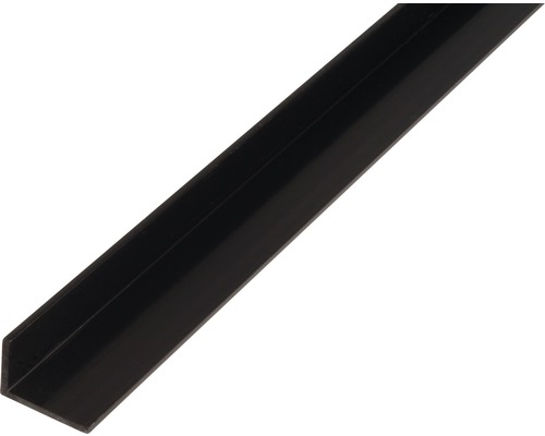 PVC hoekprofiel, zwart, 30x20x3 mm, 2,6 m