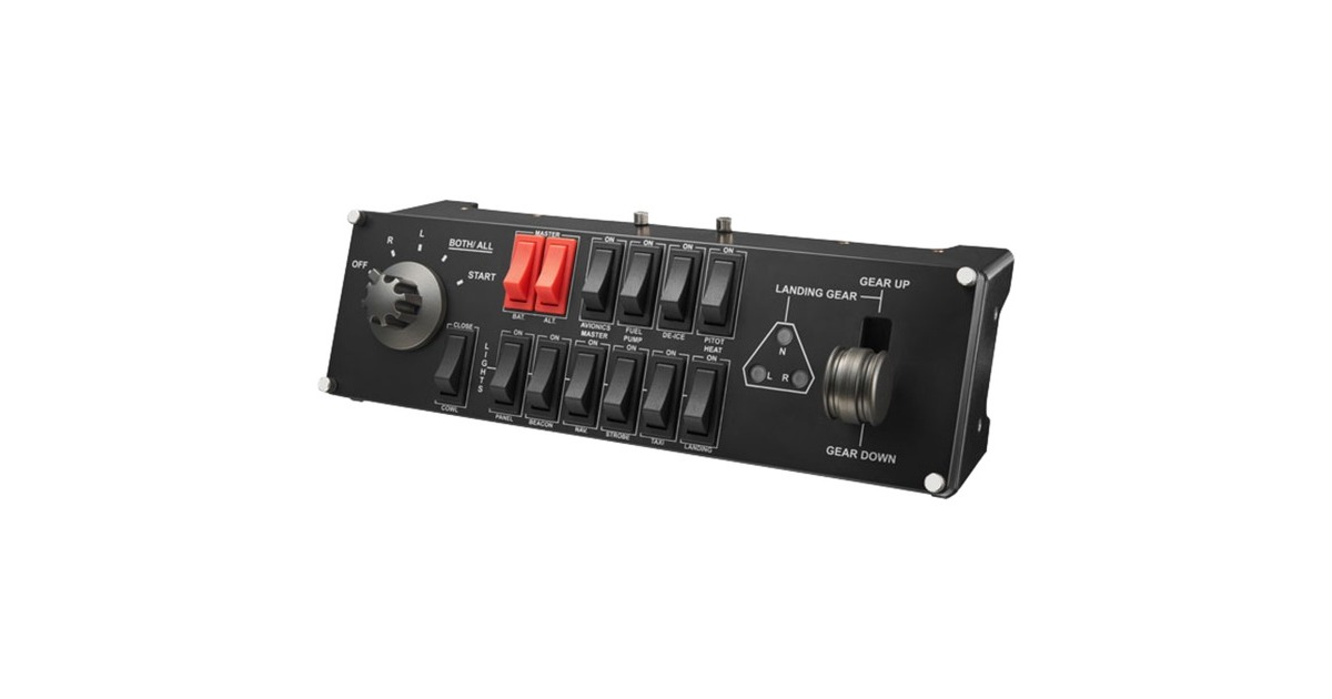 Logitech GSaitek Pro Flight Switch Panel instrumentenpaneel  (Zwart, PC)
