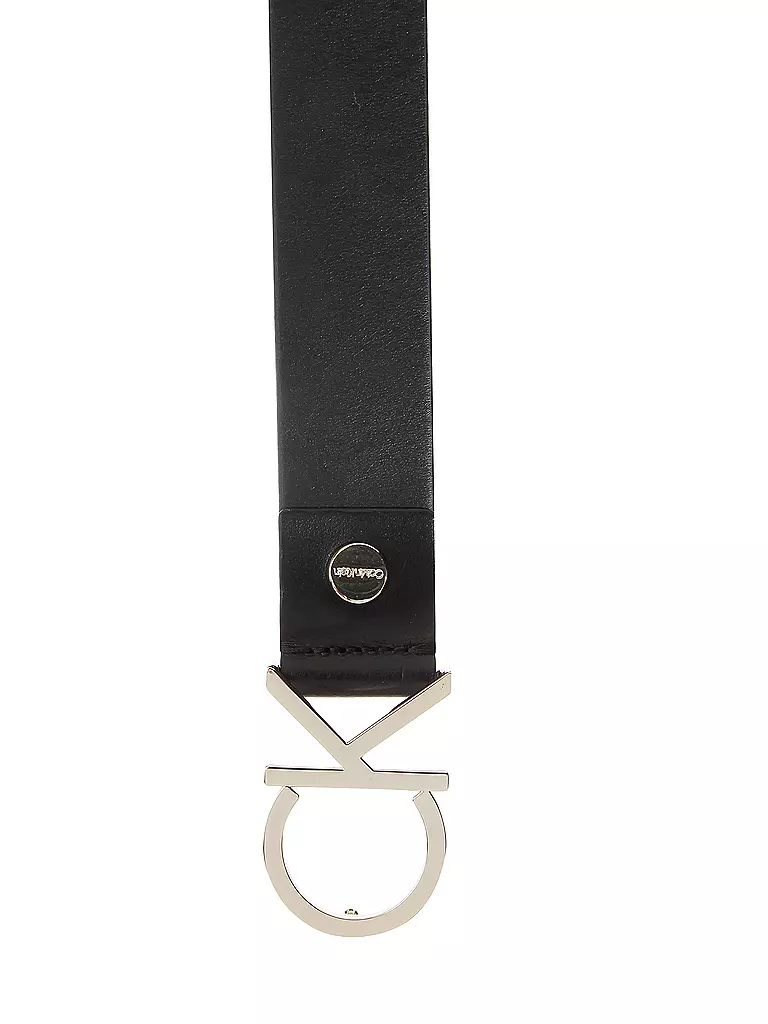 CALVIN KLEIN JEANS Ledergürtel schwarz