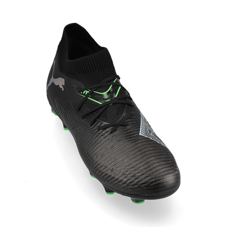 PUMA Future 8 Pro FG/AG Eclipse - Noir/Cool Light Gray/Vert Enfant