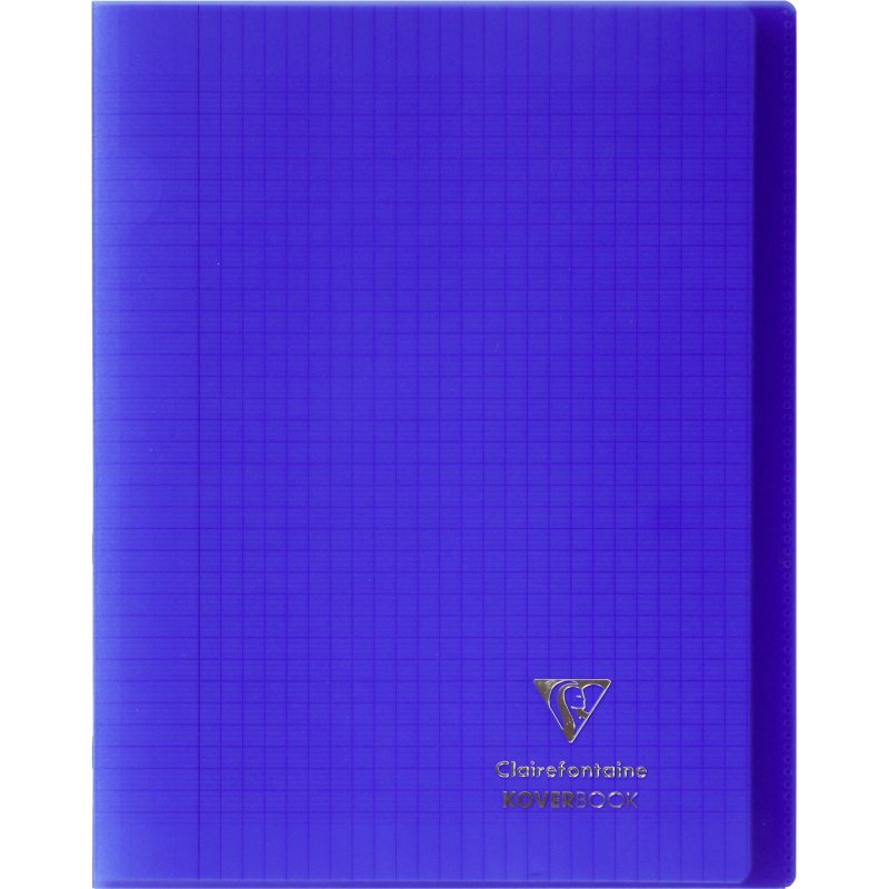Cahier Koverbook Clairefontaine 24 x 32 cm grand carreaux 96 pages