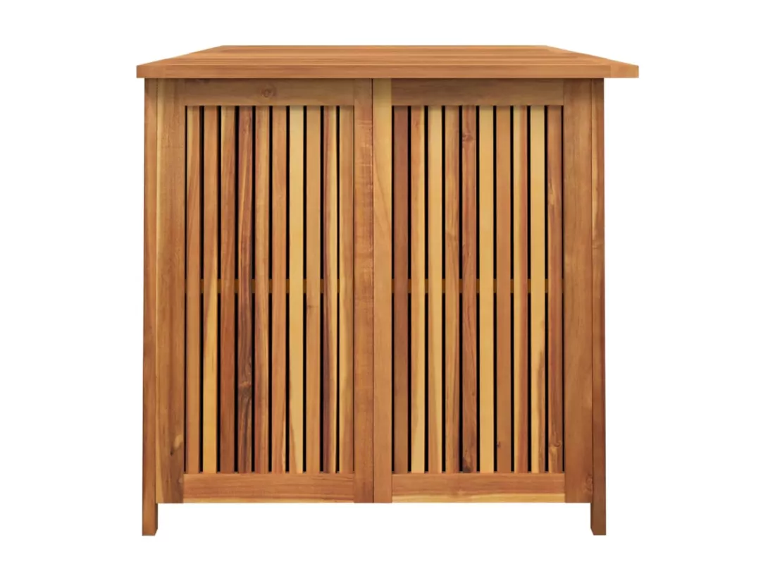 Boîte de rangement de jardin 150x80x75 cm bois massif d'acacia