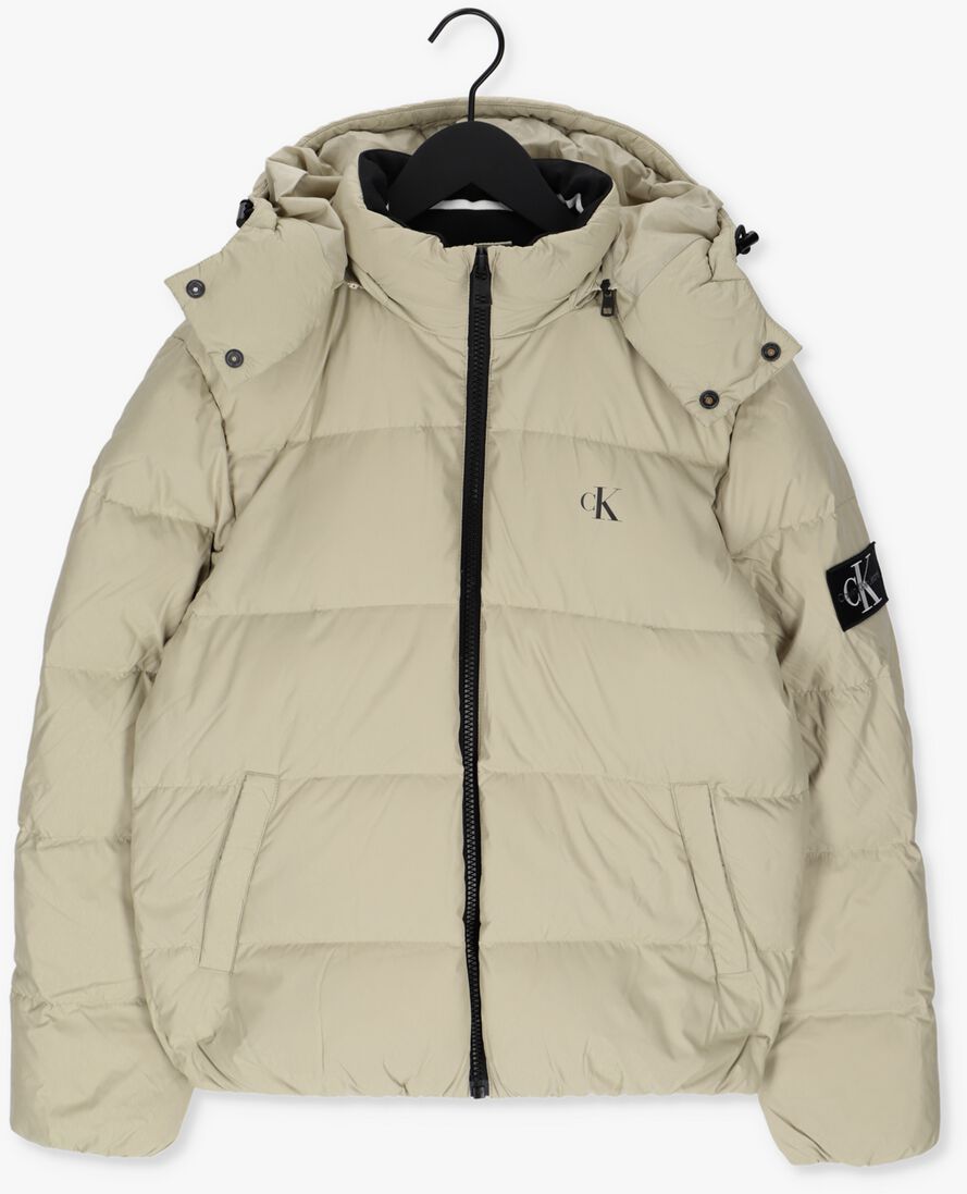 CALVIN KLEIN zand calvin klein gewatteerde jas essentials down jacket