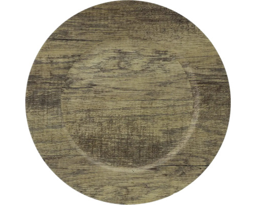 Kerstdecoratiebord, houtlook, ø 33 cm