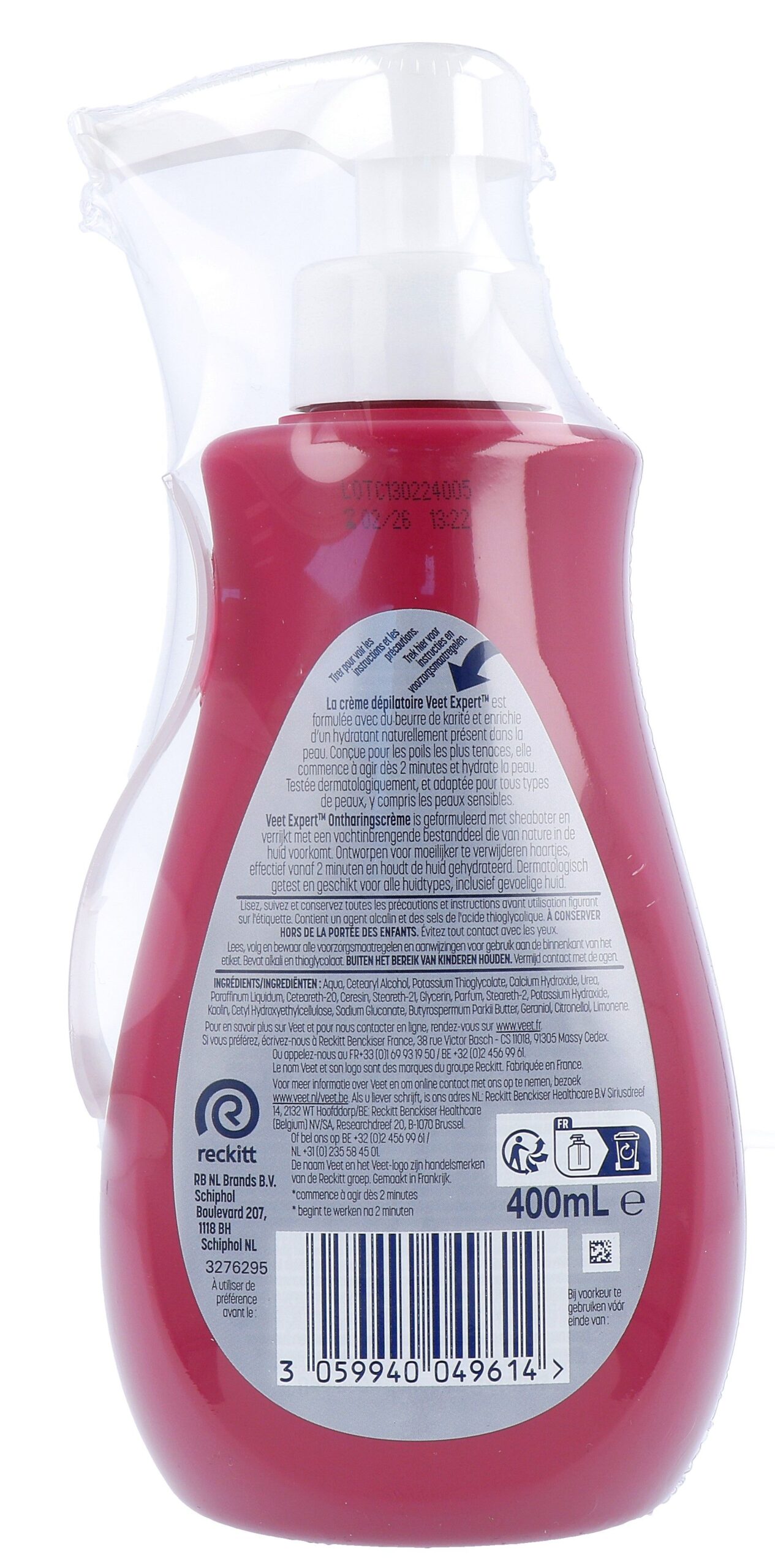 Veet Expert Ontharingscrème Pomp (400 ml)