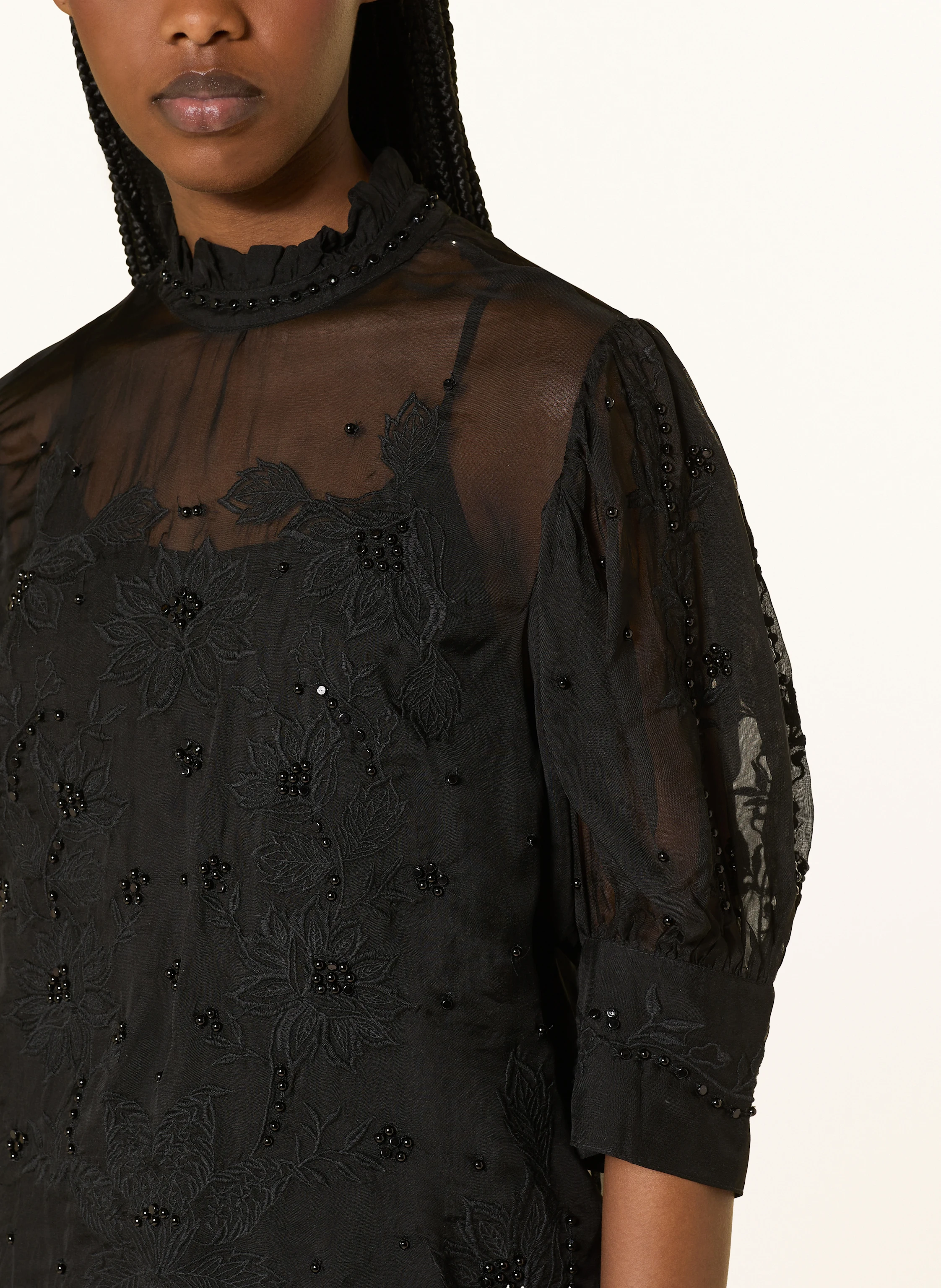 FARM RIO Blusenshirt mit Schmuckperlen
