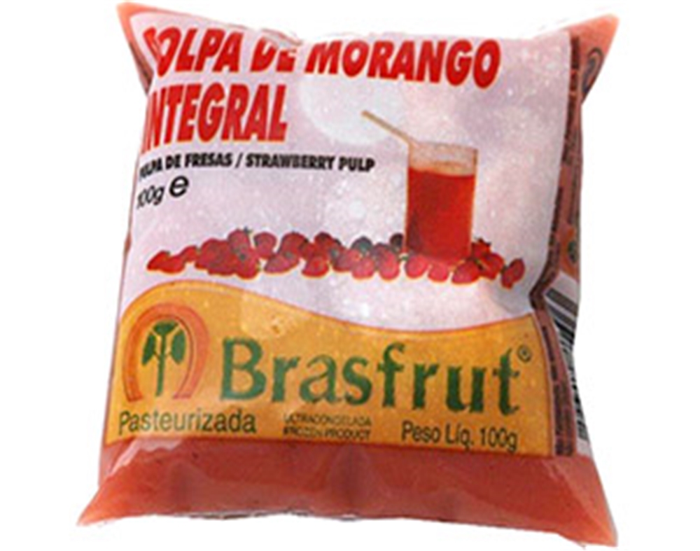 POLPA BRASFRUT DE FRUTA MORANGO 100G
