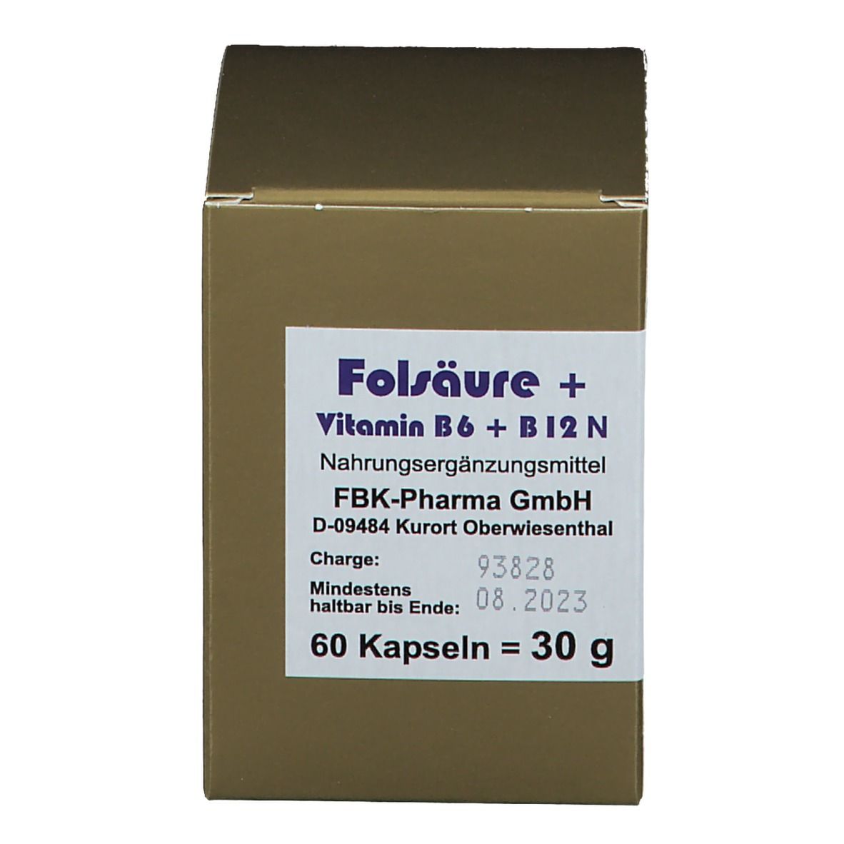 Bioxera® Folsäure + Vitamin B6 + B12 N