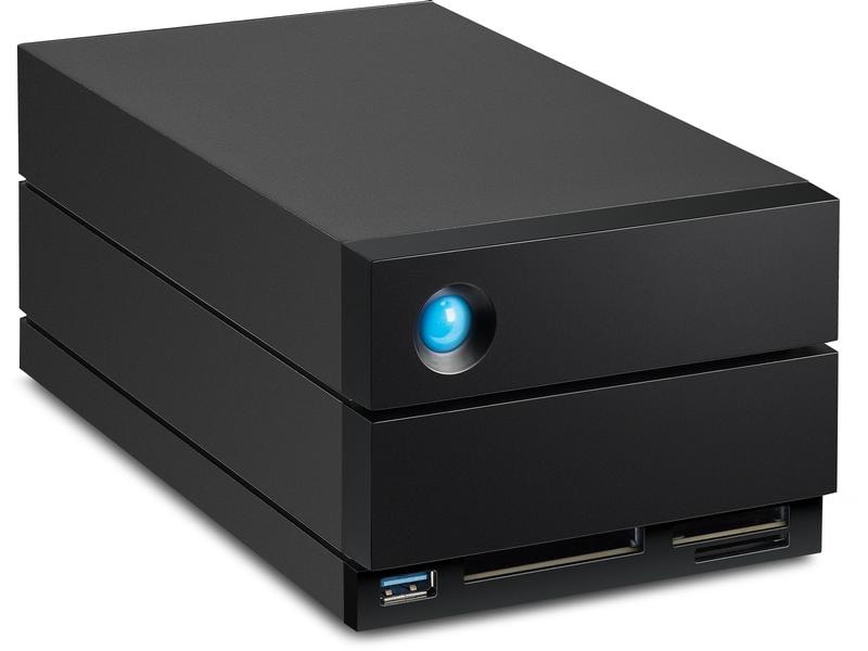 LaCie Externer RAID-Speicher 2Big Dock Thunderbolt 3 40 TB Professionelles Hardware-RAID mit zwei Festplatten