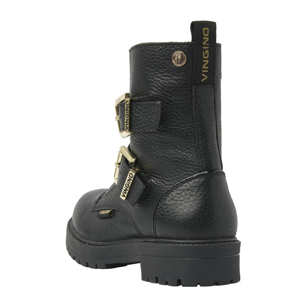 Vingino Velialeren bikerboots zwart