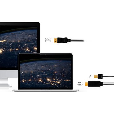 Câble HDMI, connecteur HDMI-A + USB-A - DisplayPort
