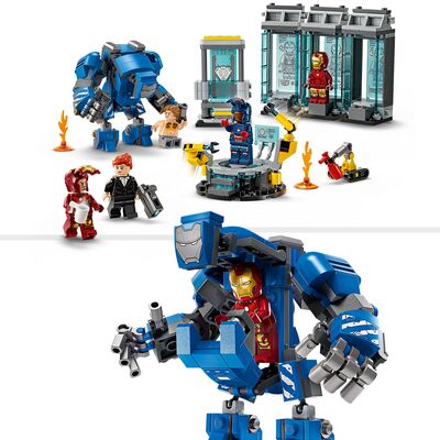 LEGO Super Heroes 76315 Iron Mans laboratorium: Draktgalleriet