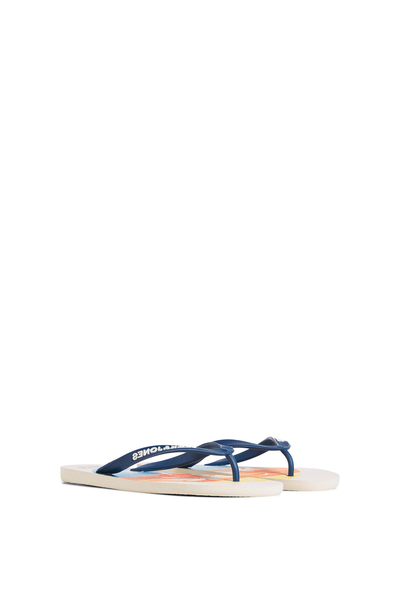 Chinelo estampado - azul médio