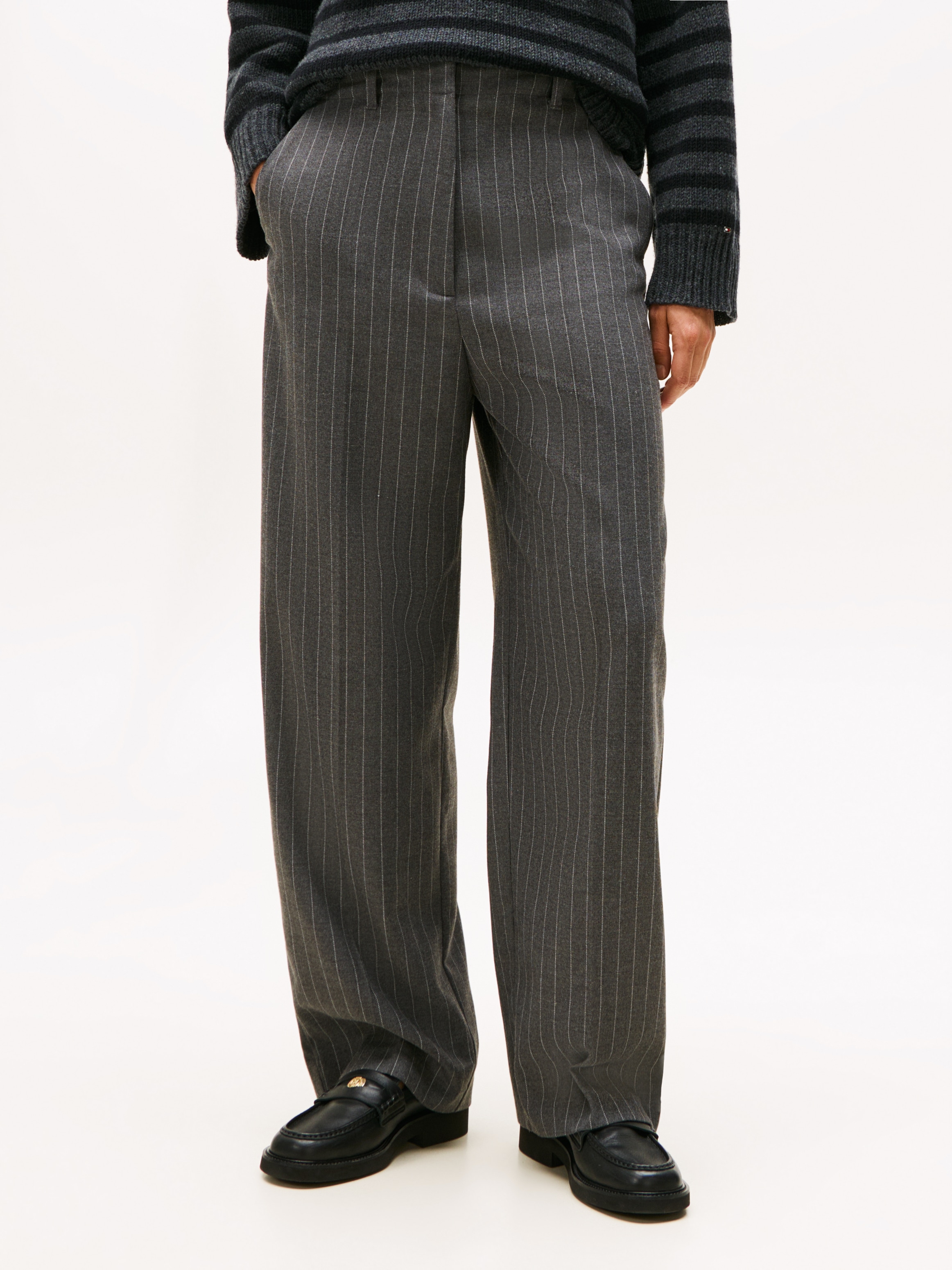 Tommy Hilfiger Anzughose »PINSTRIPE LOOSE STRAIGHT PANT«  mit Nadelstreifen