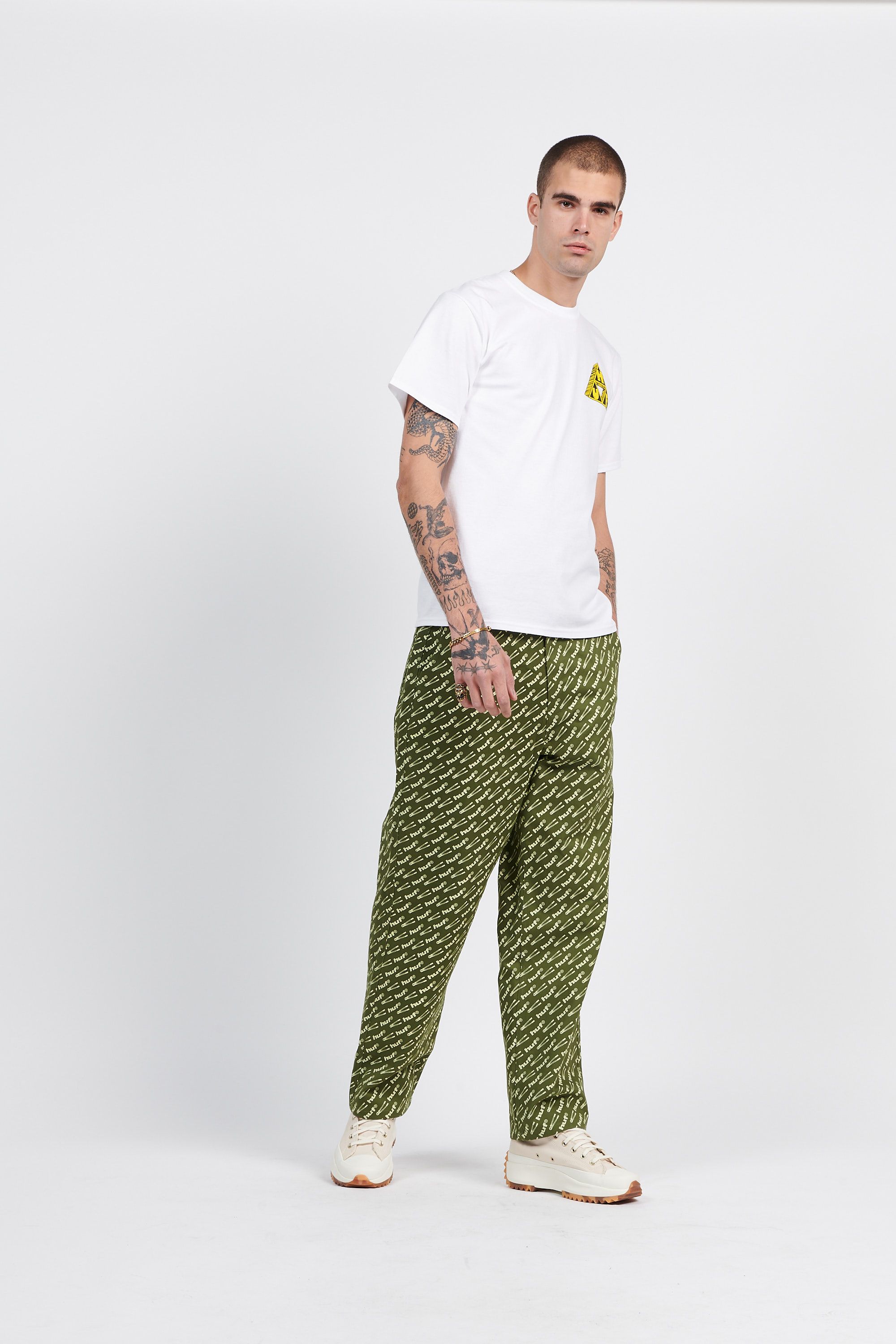 HUF Pantalon BREAKER BOYD Kaki