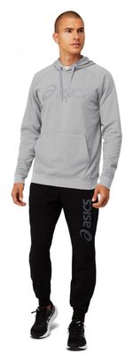 Sweat à capuche Asics Big Logo Gris