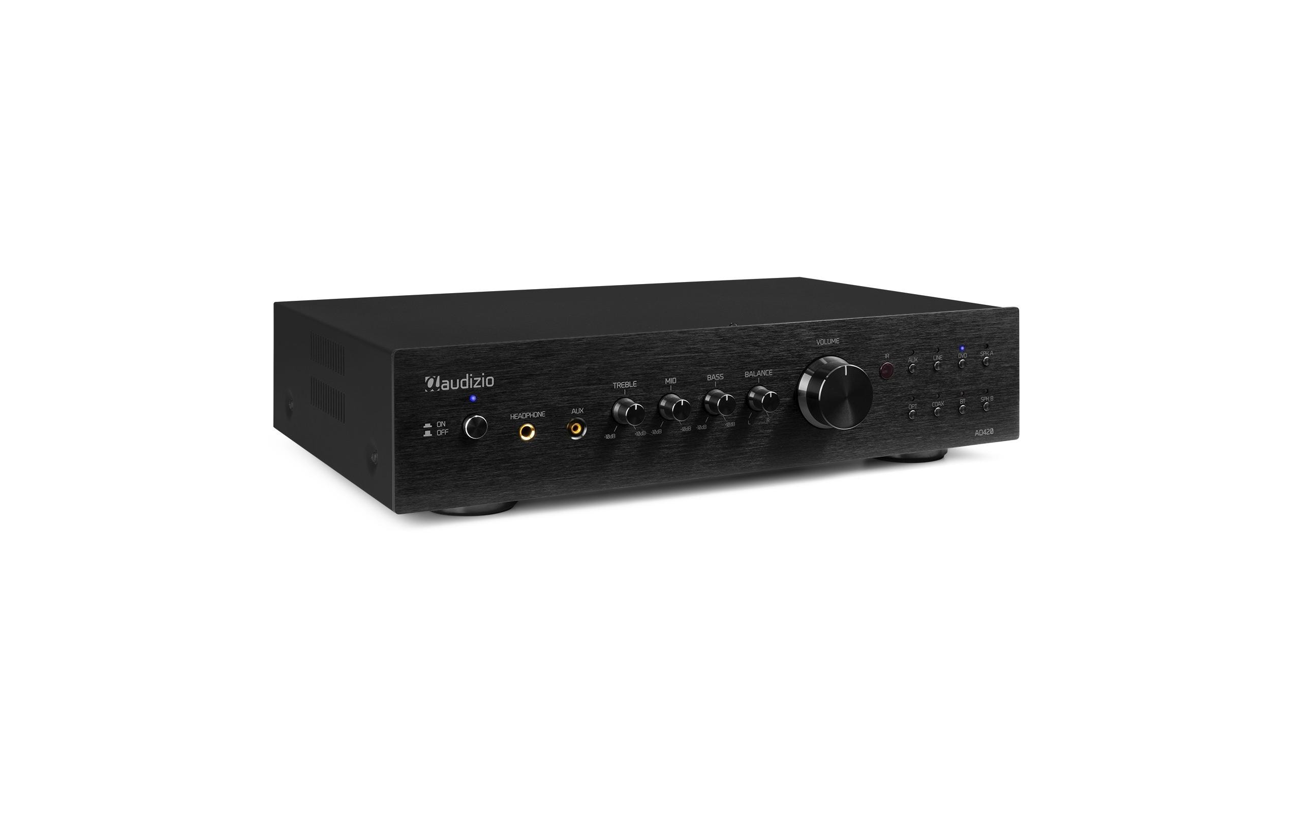 Stereo-Verstärker AD420B Schwarz<br>Vielseitiger 4-Kanal-Verstärker mit grosser Funktionalität