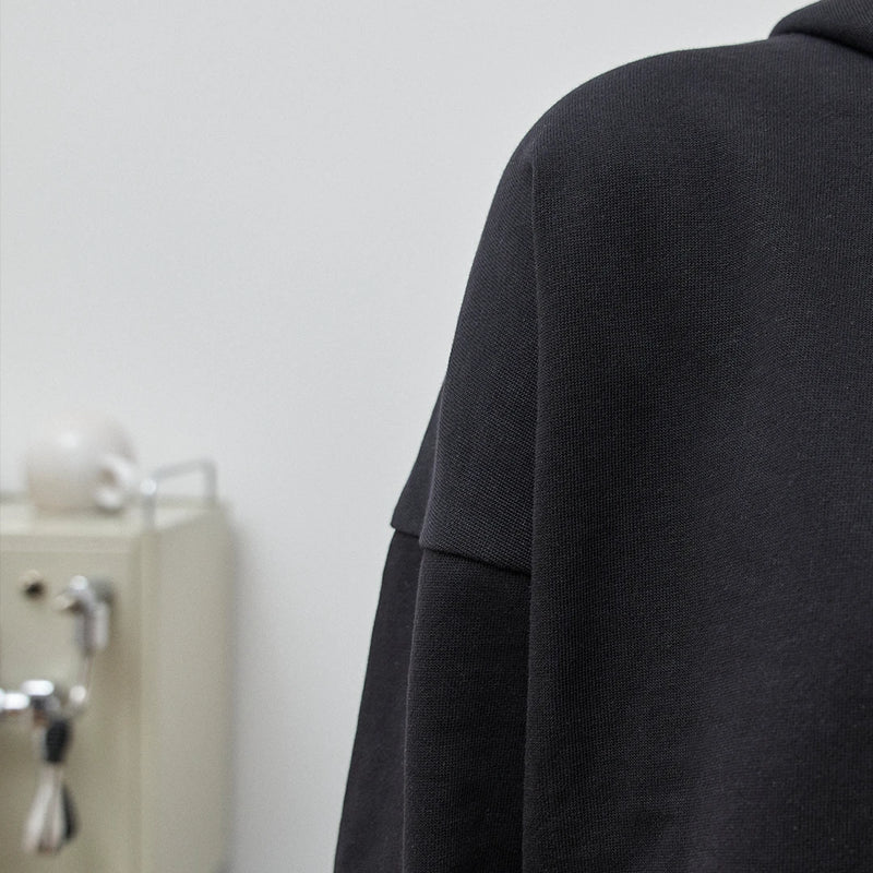 Hoodie Damen aus Bio-Baumwolle Schwarz