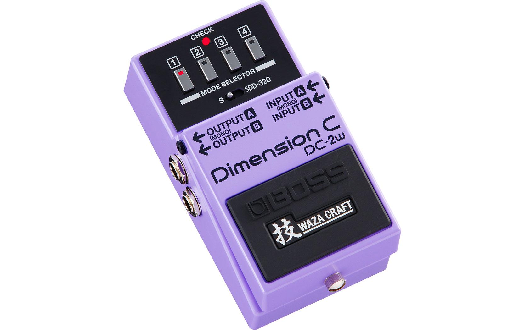 Pedal DC-2W – Dimension C<br>Neuauflage des originalen Dimension-Effekts, erweitert auf Basis der «Waza»-Handwerkskunst