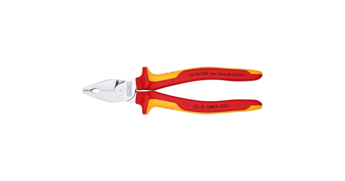 KNIPEXKracht-Combitang 0206200 combinatietang  (VDE-getest)