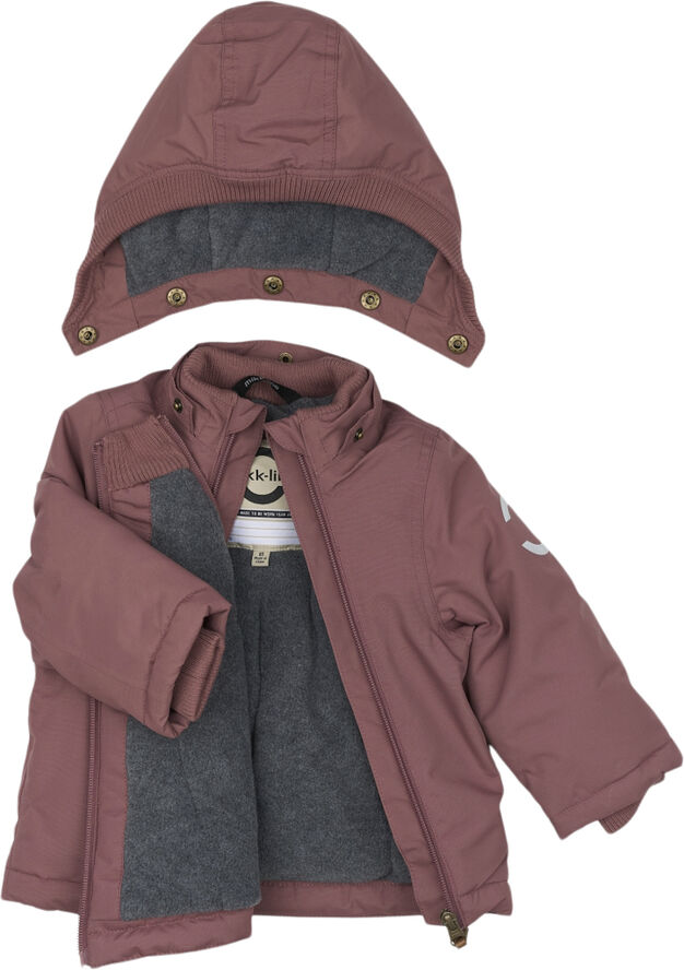 Mikk-Line Nylon Baby Jacket - Solid Rose brown