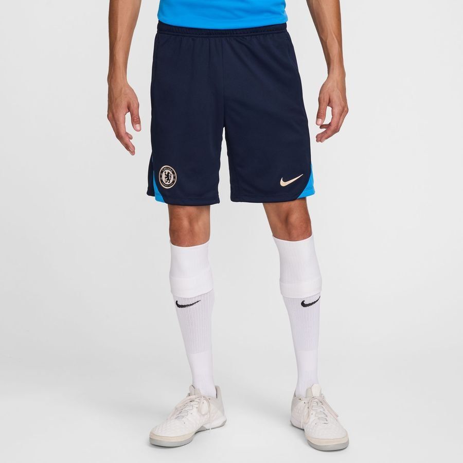 Chelsea Short d'Entraînement Dri-FIT Strike - Bleu Foncé/Bleu/Orange