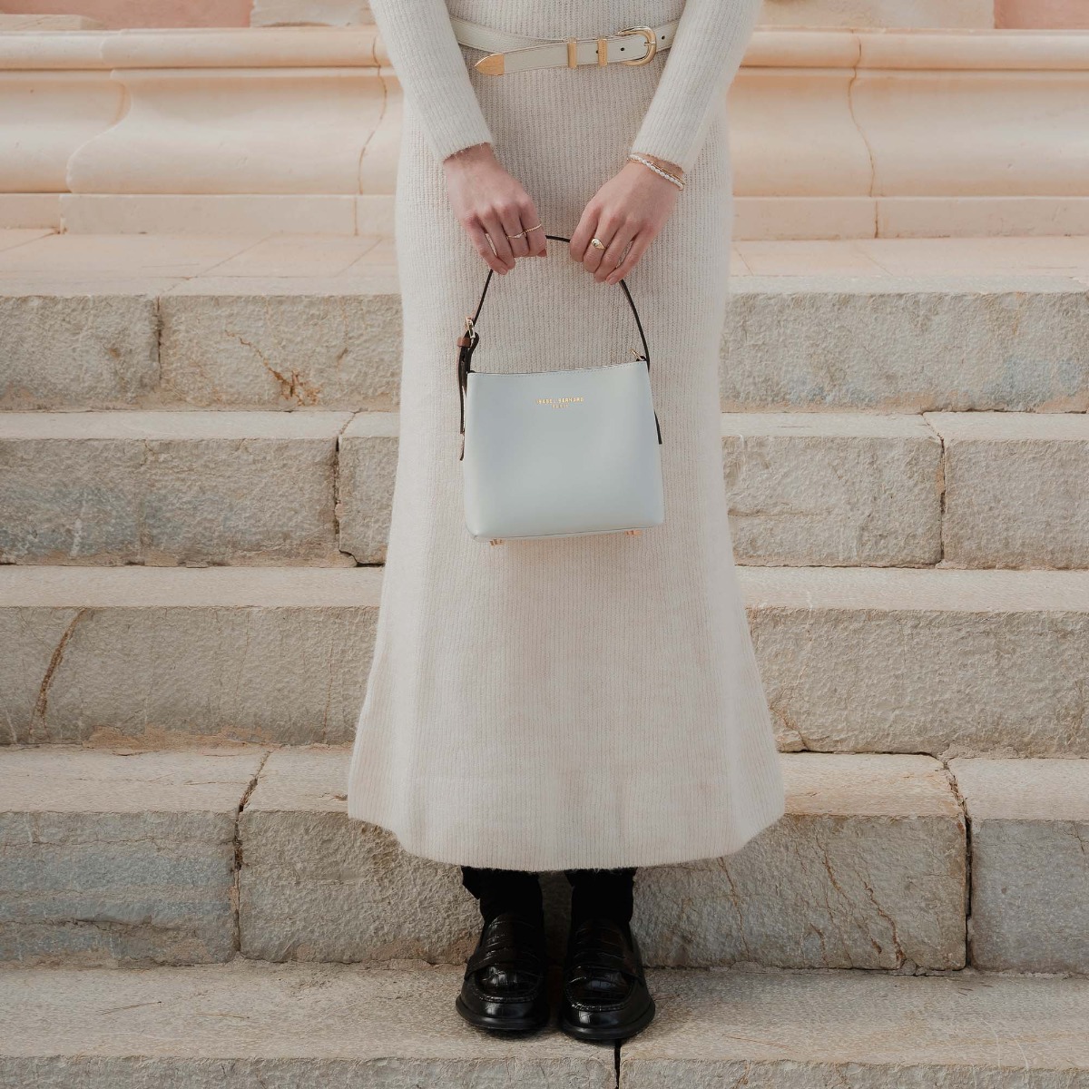 handtas Isabel Bernard Isabel Bernard Wit