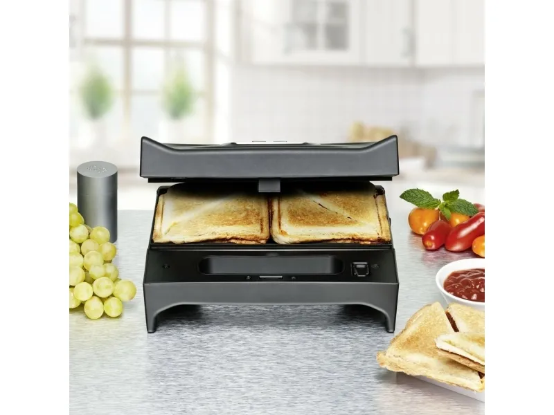 Rommelsbacher SWG 700 - Toaster/grill - elektrisk - sort/rustfrit stål