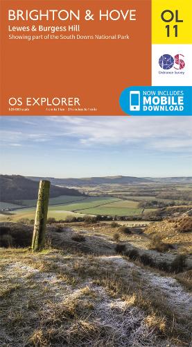 Brighton & Hove - OS Explorer Map OL 11 (Sheet map, folded)