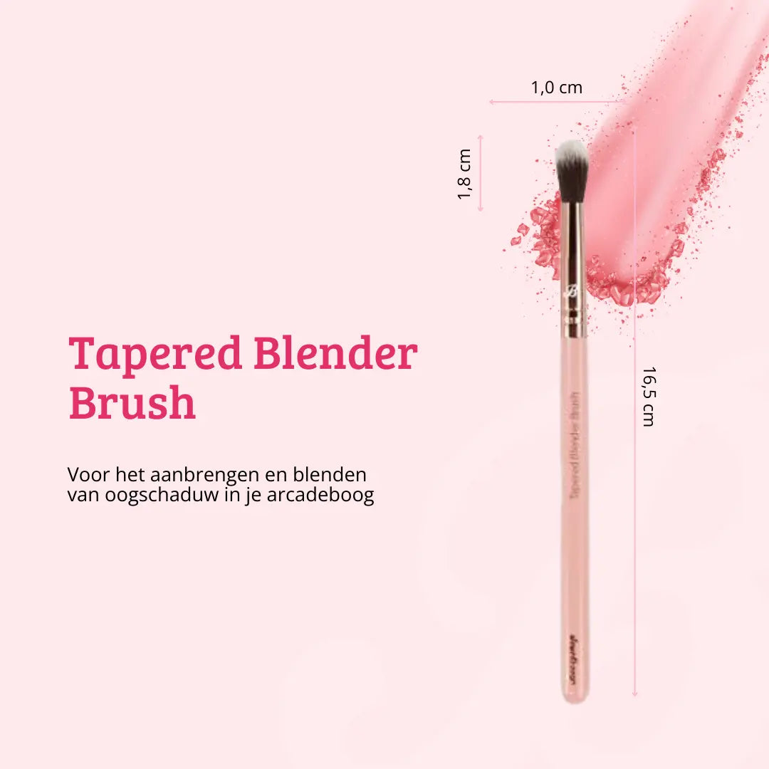 Pink & Rose Gold Tapered Blender Brush
