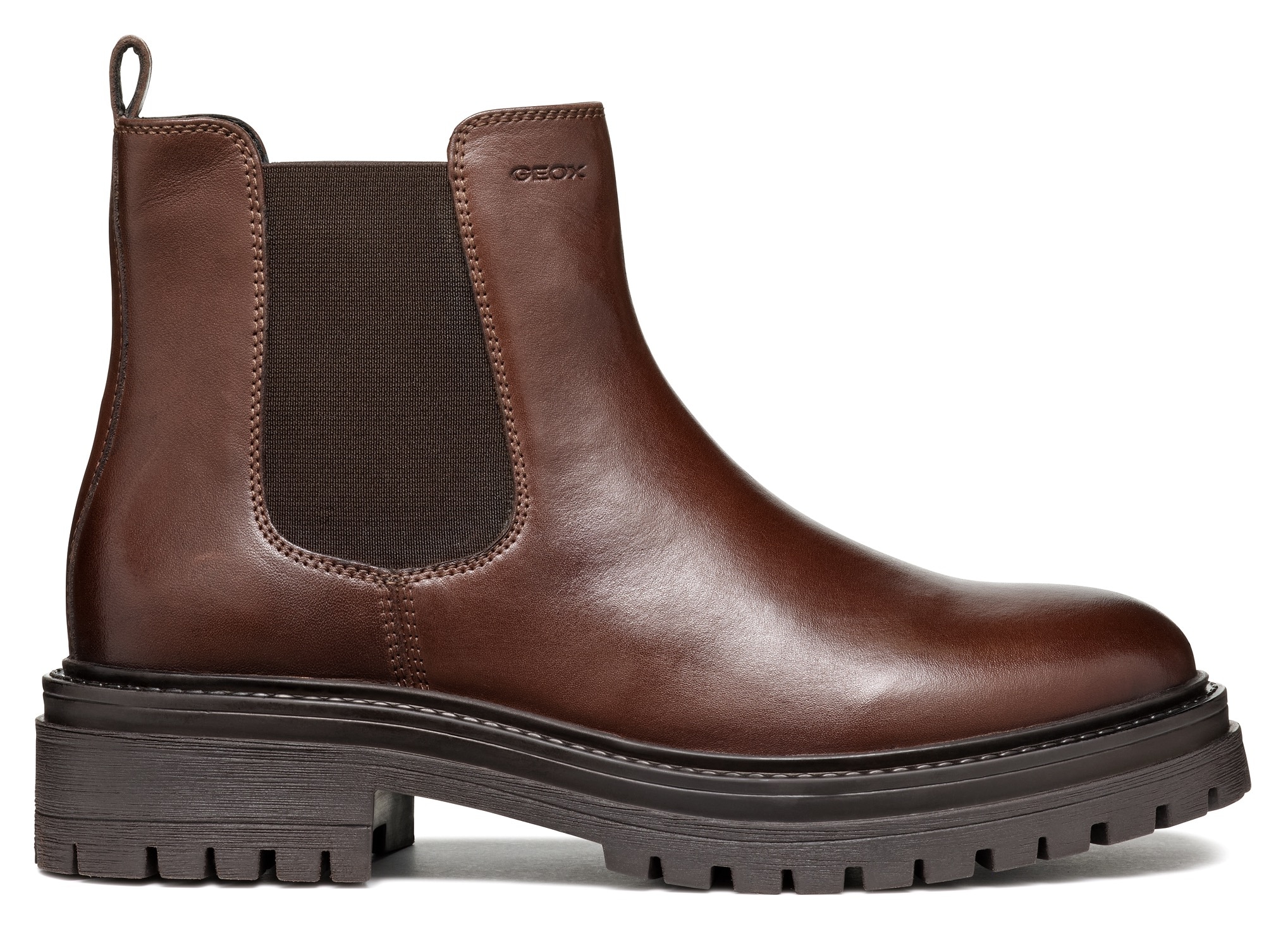 Geox Chelseaboots »D IRIDEA B«  Chunky Boot, Plateau Stiefelette mit modischem Blockabsatz