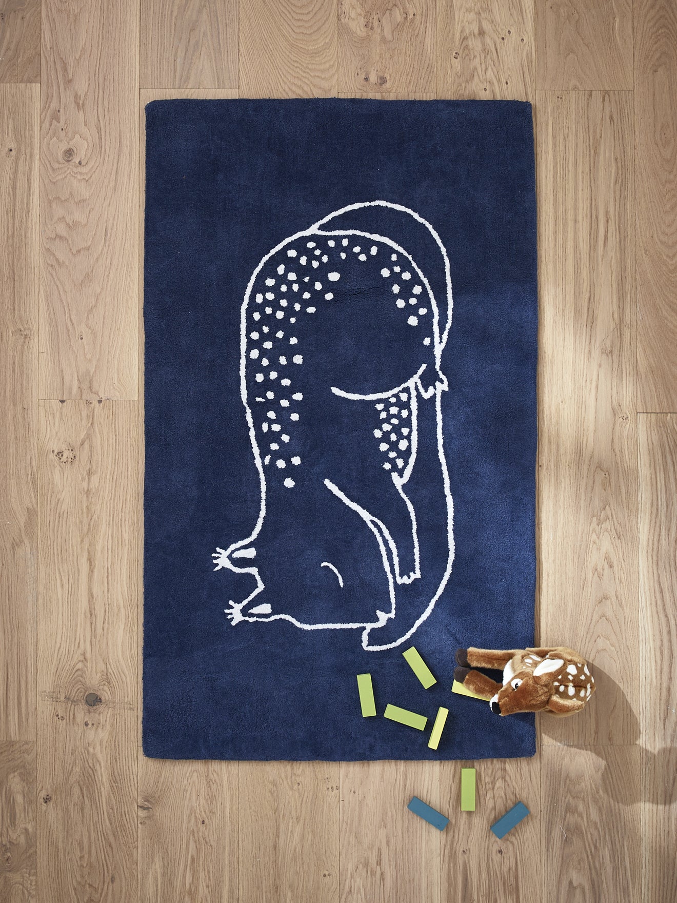 Tapis tufté écureuil