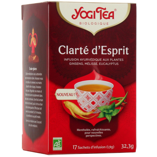 Yogi Tea infusion Clarté d'esprit aux plantes et épices bio