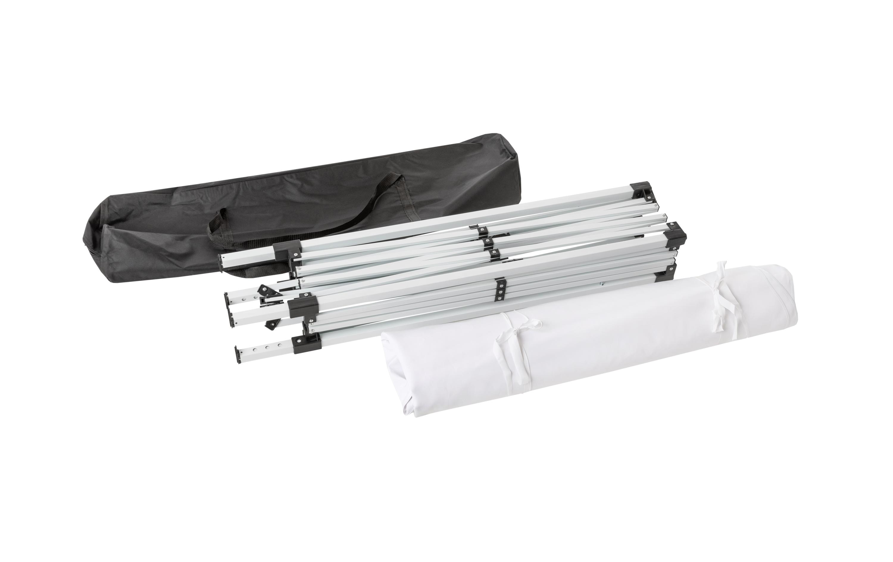 Pavillon F00413, 3 x 3 m, faltbar, Weiss<br>Schutz vor Sonneneinstrahlung und leichtem Nieselregen