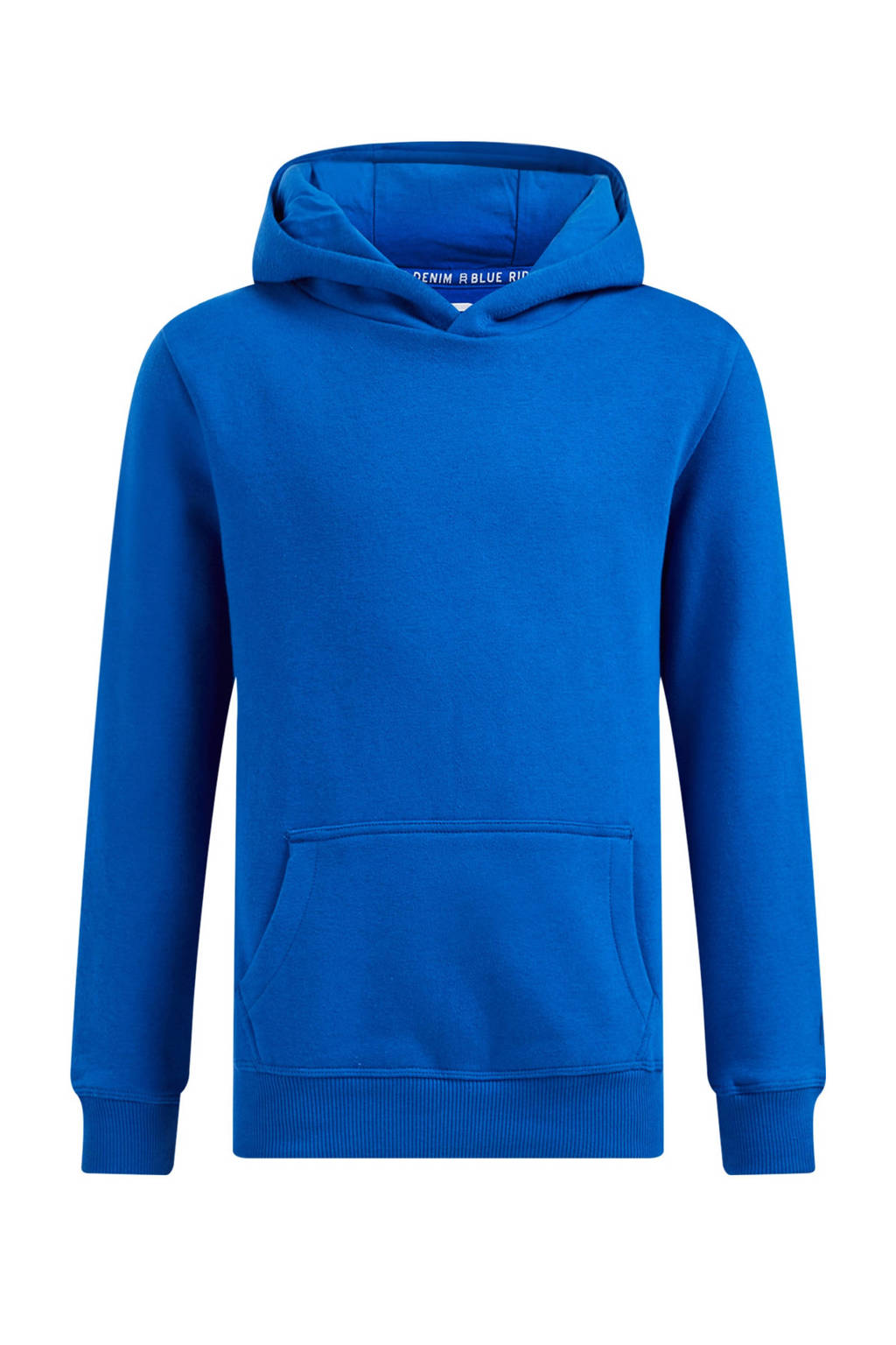 WE Fashion unisex hoodie kobaltblauw
