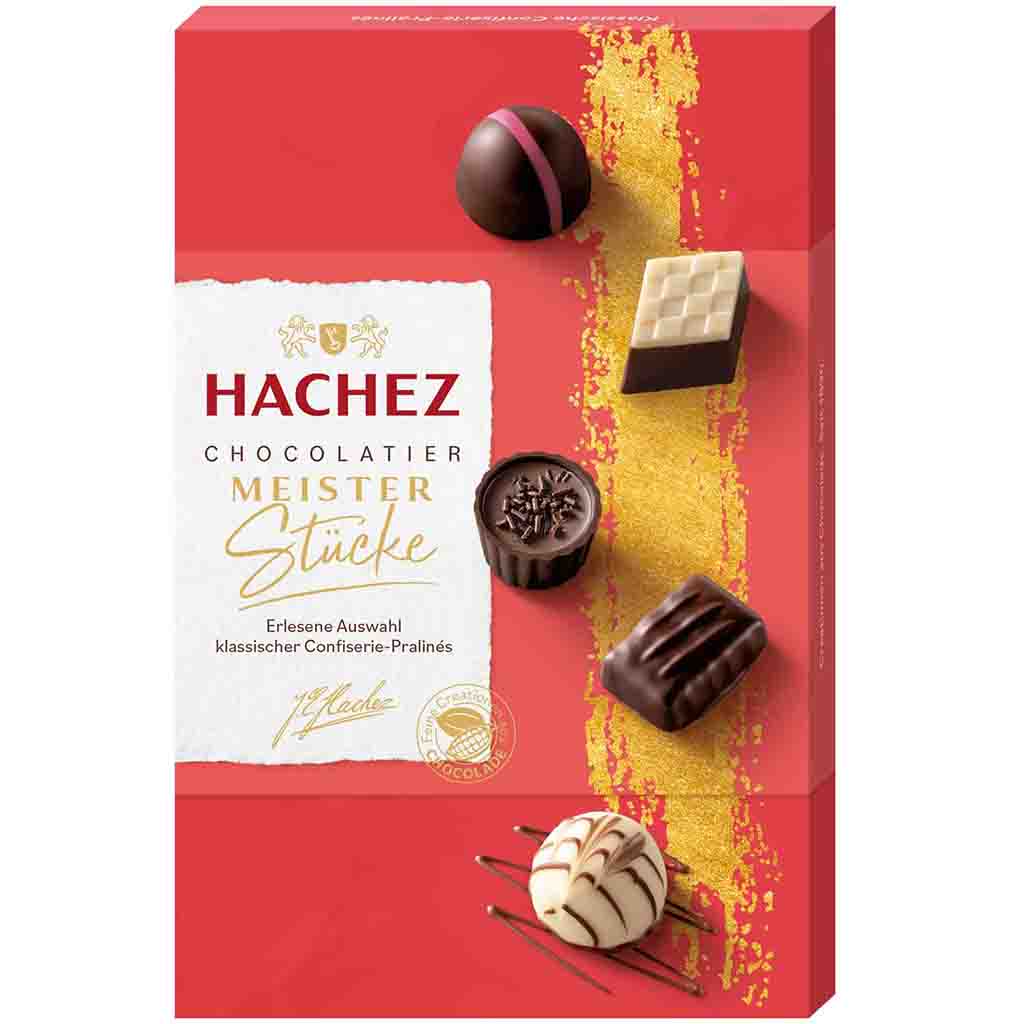 Hachez Pralines Meisterstücke 150g MHD:21.9.25
