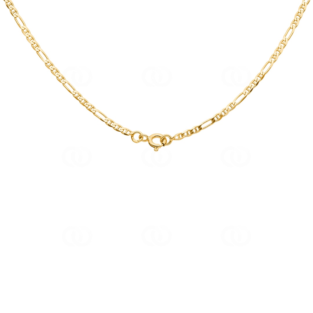 Figaro Stäbchenpanzerkette 750/18 K Gelbgold 2mm