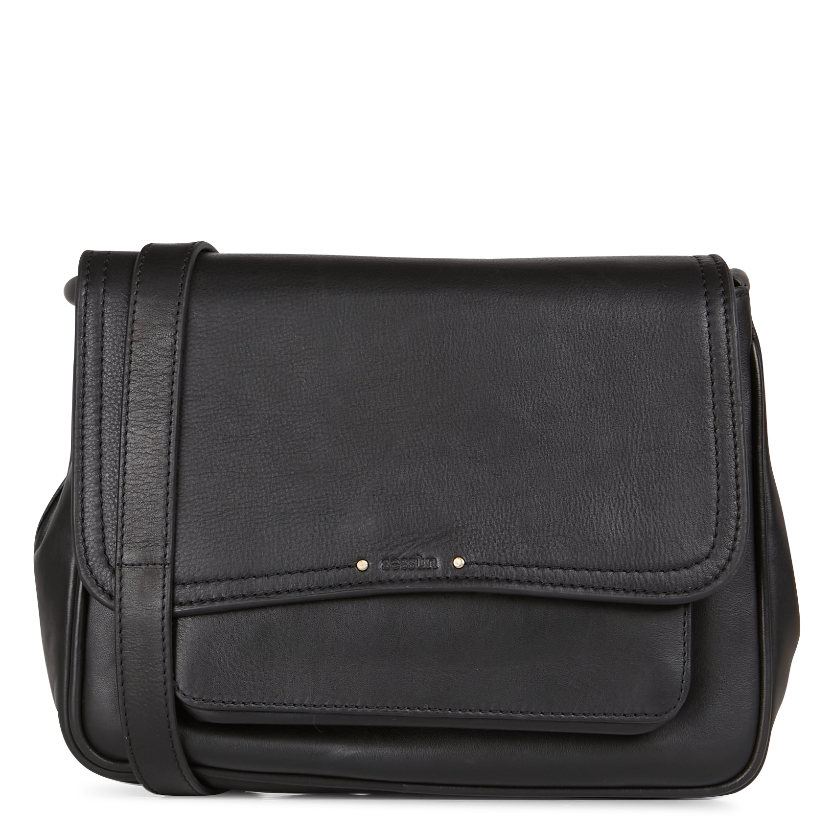 NIU TANO - Sac à bandoulière en cuir | Noir