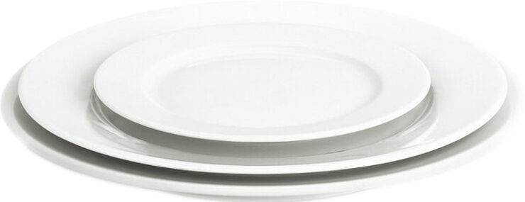 Pillivuyt Sancerre tallerken 31,5 cm. Hvid