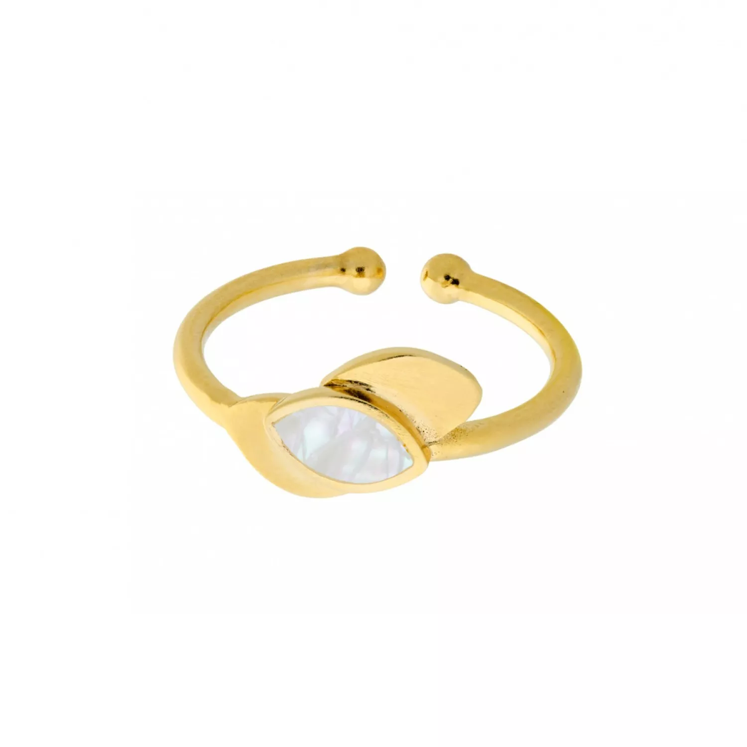 Pernille Corydon Flake Ring 18 kt. Forgyldt Sølv R-389-GP