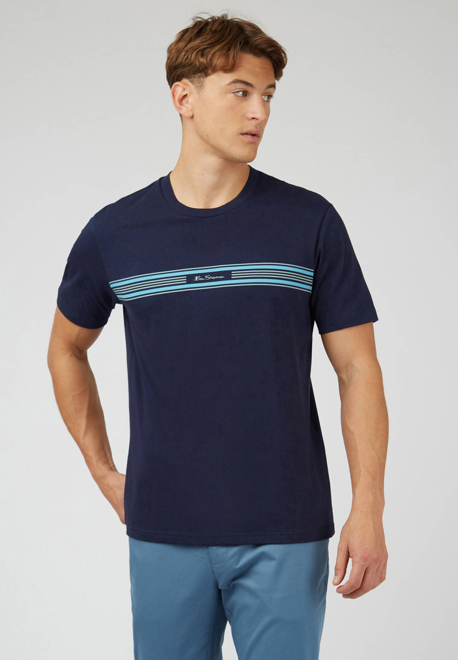 Ben Sherman| Herren T-Shirt Seasonal Stripe