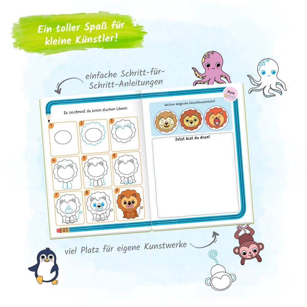 Trötsch Malbuch Meine erste Tiermalschule Chamäleon