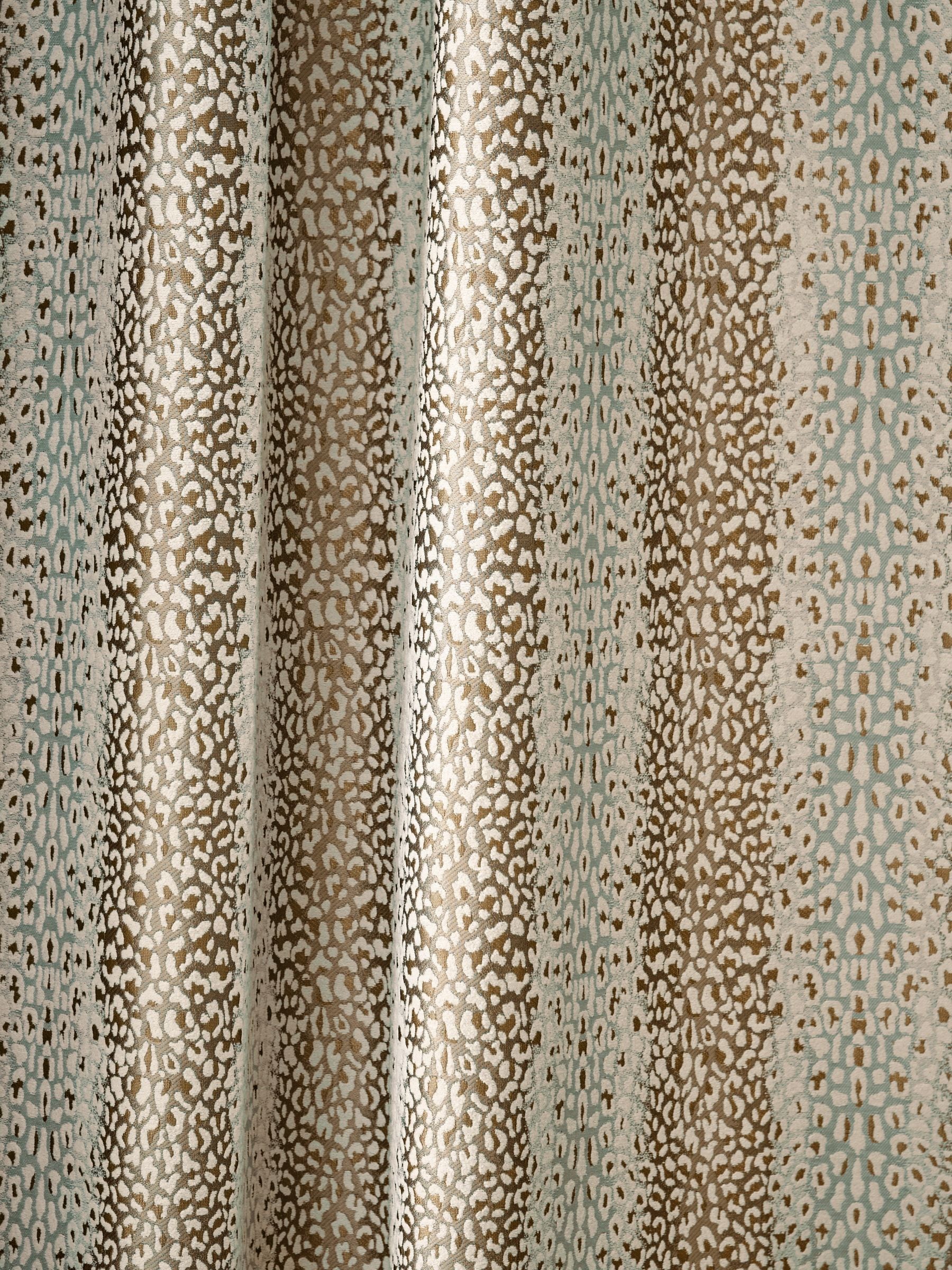 Jacquard Eyelet Lined Curtains