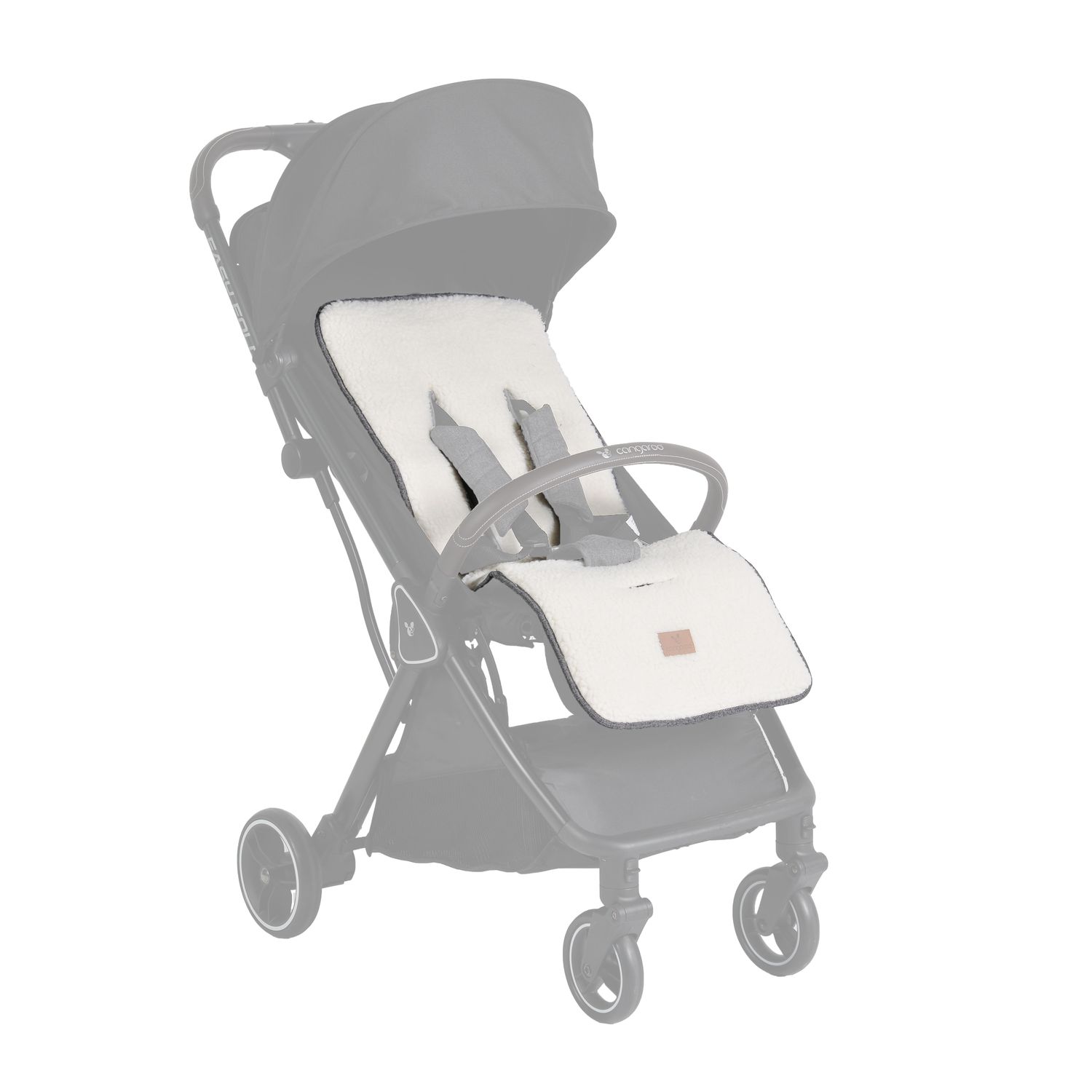 Cangaroo Kinderwagen Sitzauflage Luxe Universalsitzunterlage hoher Sitzkomfort grau