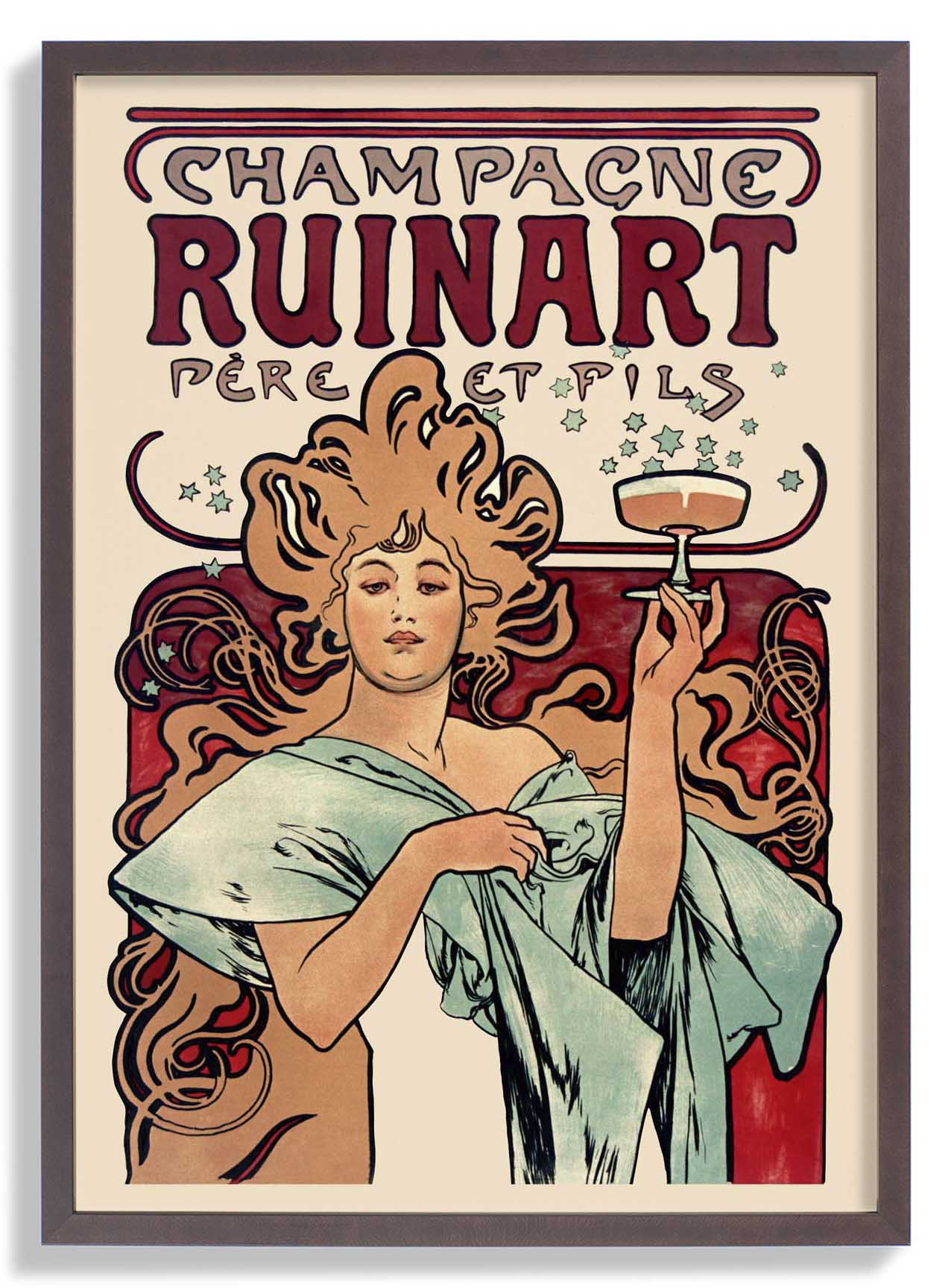Champagner Ruinart von Alphonse Mucha