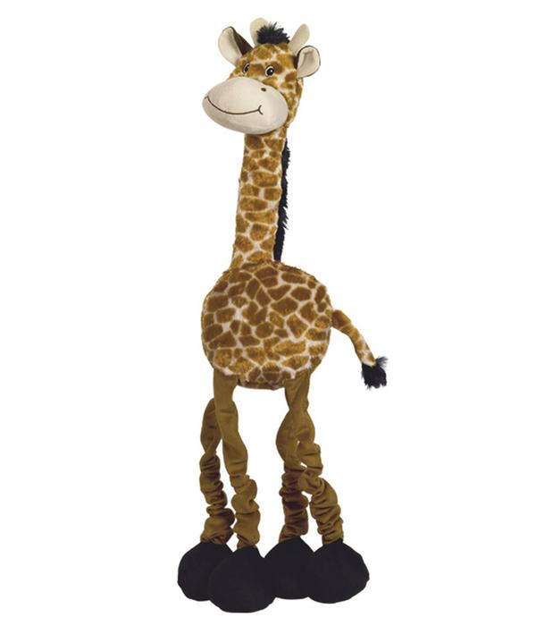 Nobby Hundespielzeug Plüschgiraffe elastisch,