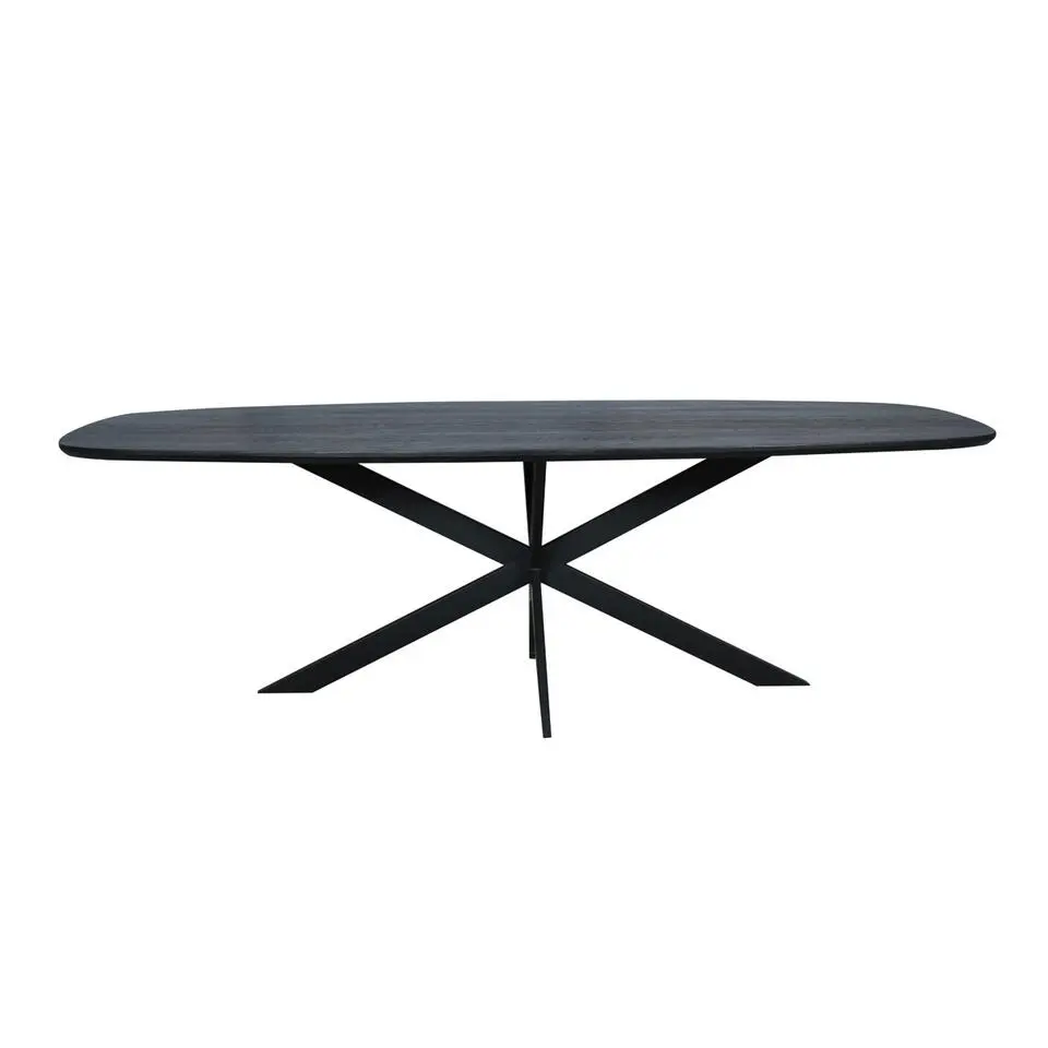 Eettafel Zwart Hout - 200x100x76cm - Ferris